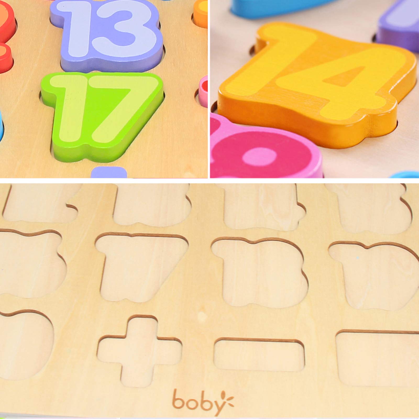 Wooden Alphabet Puzzle Toys, ABC Letter & Number Puzzle for Toddlers 18+ Months Old, Preschool Learning Toys for Kids, Educational Name Puzzle Gift for Boys and Girls (Alphabet Puzzle)