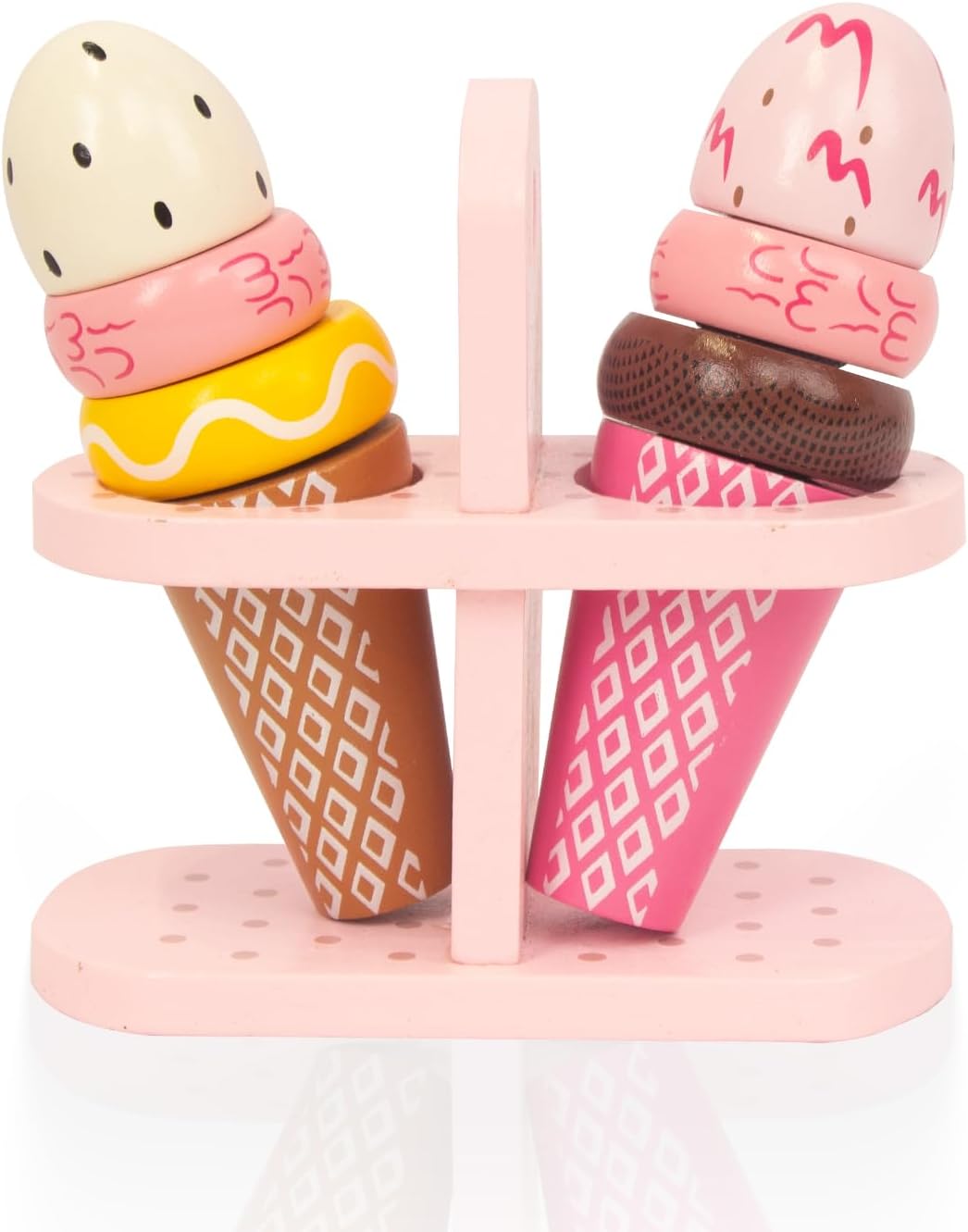 Ice Cream Set - Sweet Treats Ice Cream Parlour Playset - Pretend Play Food Toy Playset for Toddler - Best Gifts for Girls Boys