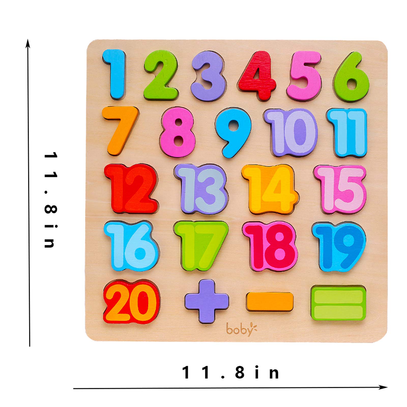 Wooden Alphabet Puzzle Toys, ABC Letter & Number Puzzle for Toddlers 18+ Months Old, Preschool Learning Toys for Kids, Educational Name Puzzle Gift for Boys and Girls (Alphabet Puzzle)
