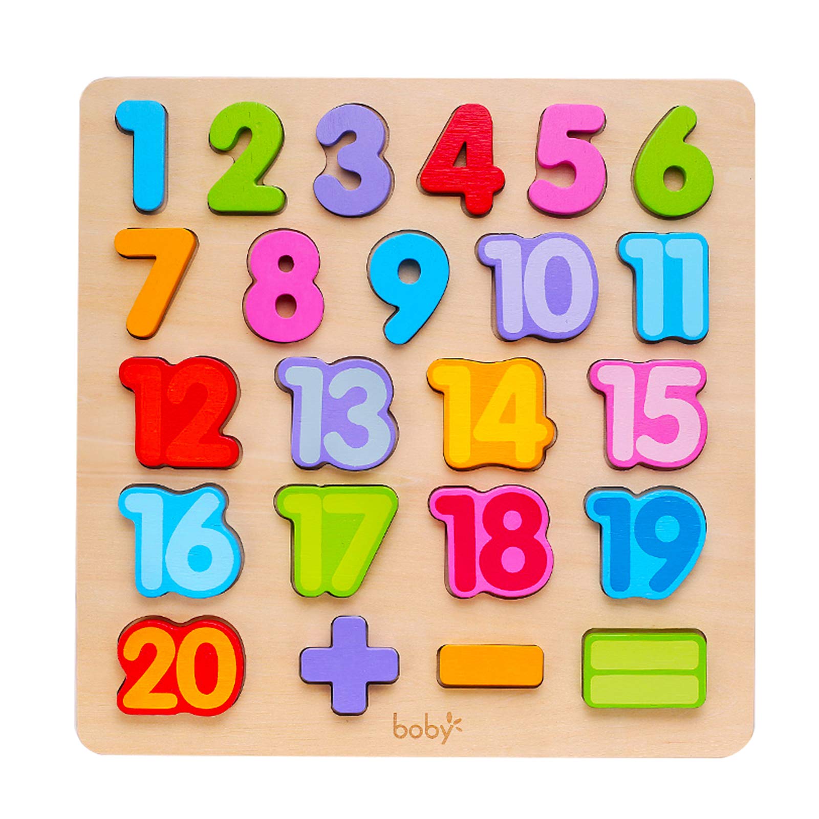 Wooden Alphabet Puzzle Toys, ABC Letter & Number Puzzle for Toddlers 18+ Months Old, Preschool Learning Toys for Kids, Educational Name Puzzle Gift for Boys and Girls (Alphabet Puzzle)